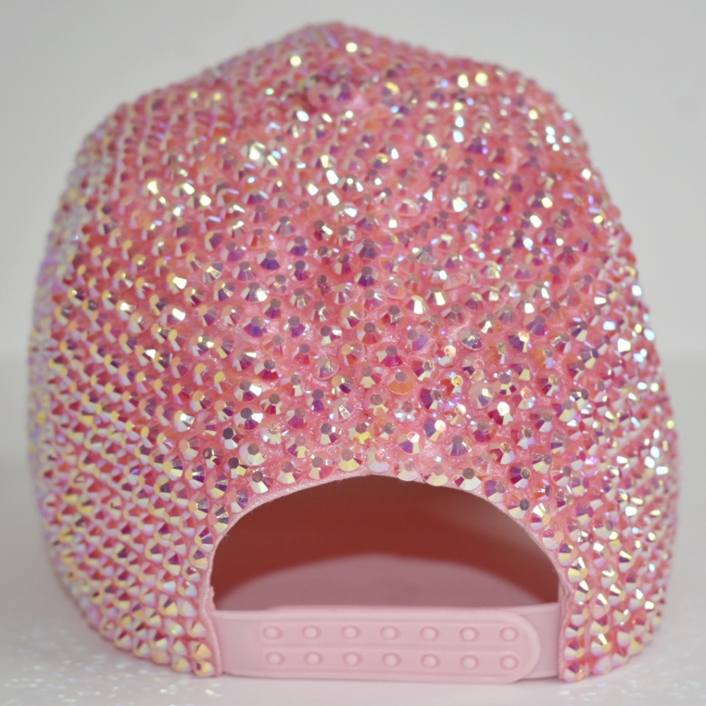 Pink Rhinestone Baseball Hat - Picture 4 of 5